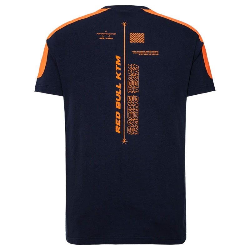 T-shirt KTM Red Bull Racing Raster blauw-oranje