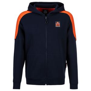 Hoodie KTM Red Bull Racing Raster Ritssluiting donkerblauw