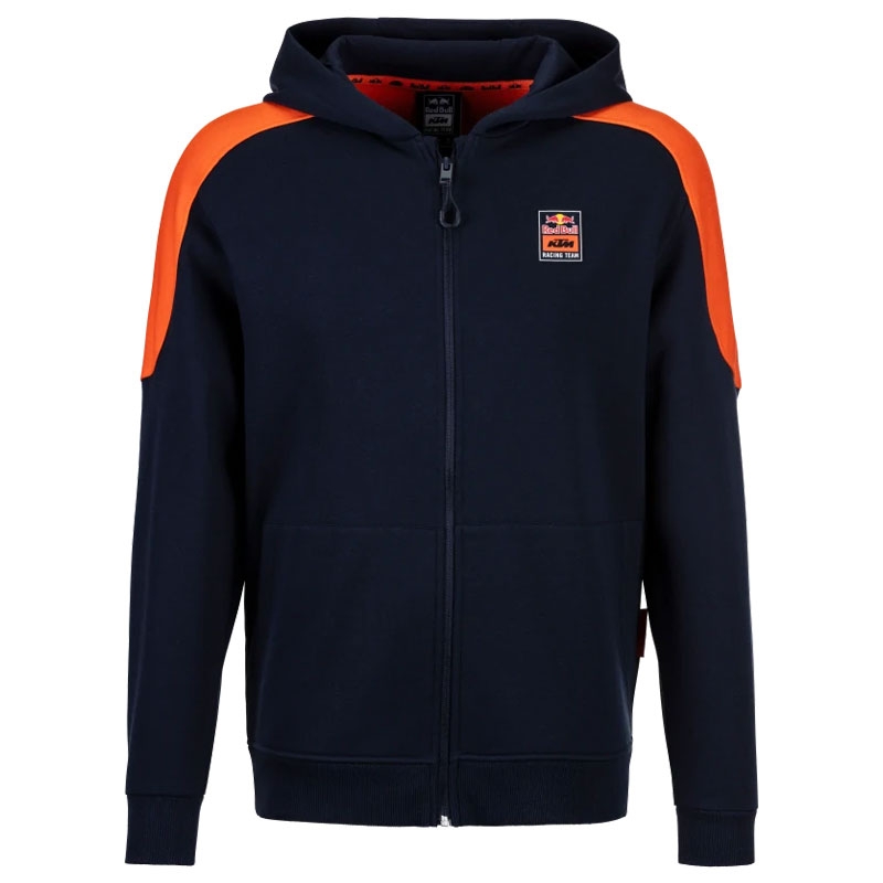 Hoodie KTM Red Bull Racing Raster Ritssluiting donkerblauw