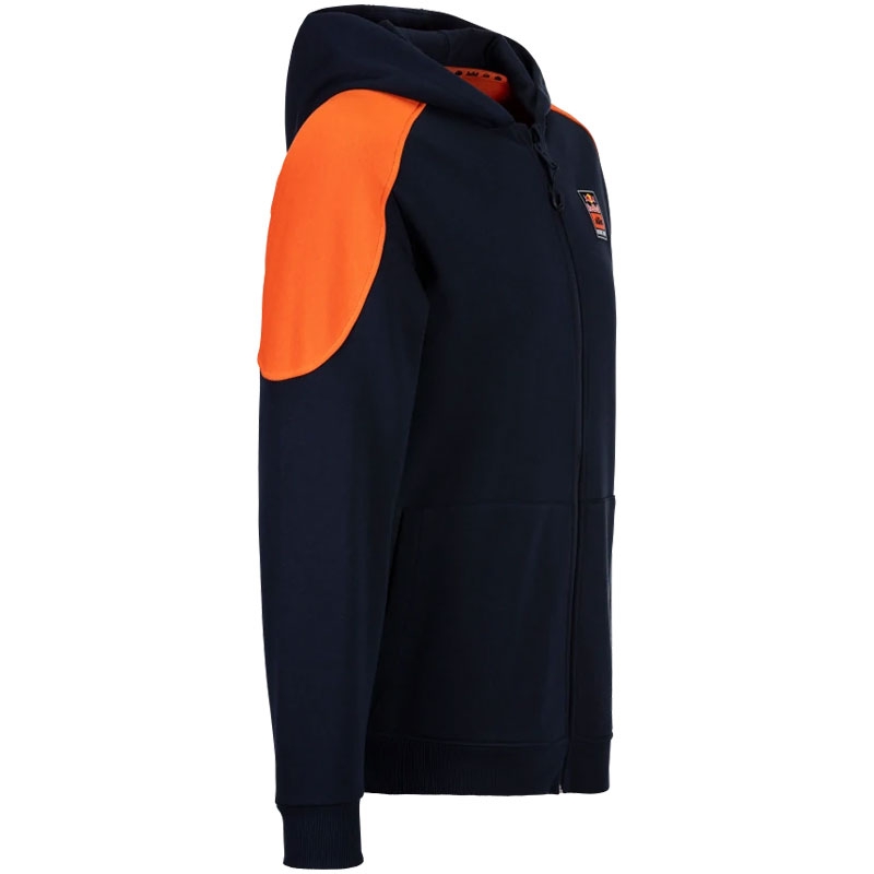 Hoodie KTM Red Bull Racing Raster Ritssluiting donkerblauw