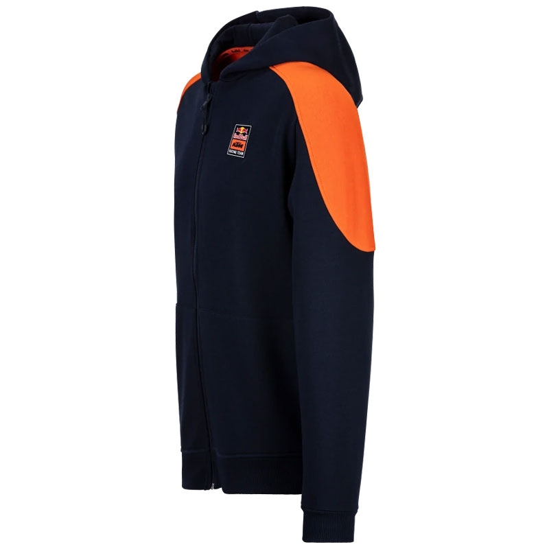 Hoodie KTM Red Bull Racing Raster Ritssluiting donkerblauw