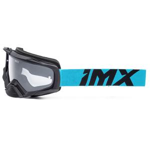 Motorcrossbril iMX Dust zwart en blauw met helder plexi