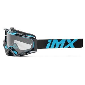 Motorcrossbril iMX Dust Graphic zwart en blauw met helder plexi