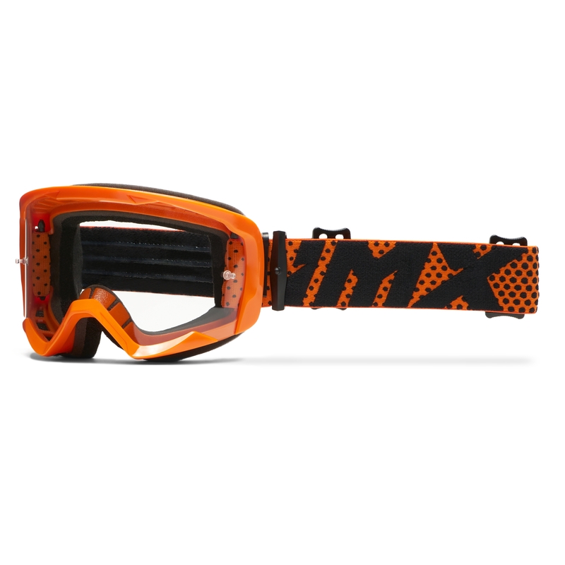 Motorcrossbril iMX Endurance Flip oranje met helder plexi