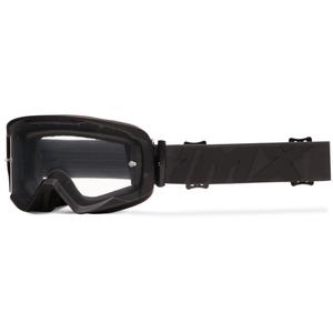 iMX Endurance Flip zwart-zwarte motorcrossbril met helder plexi