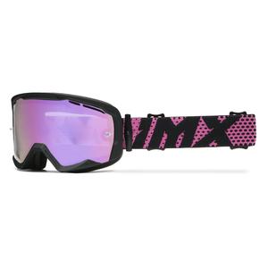 Motorcrossbril iMX Endurance Flip zwart en roze met iridium plexi