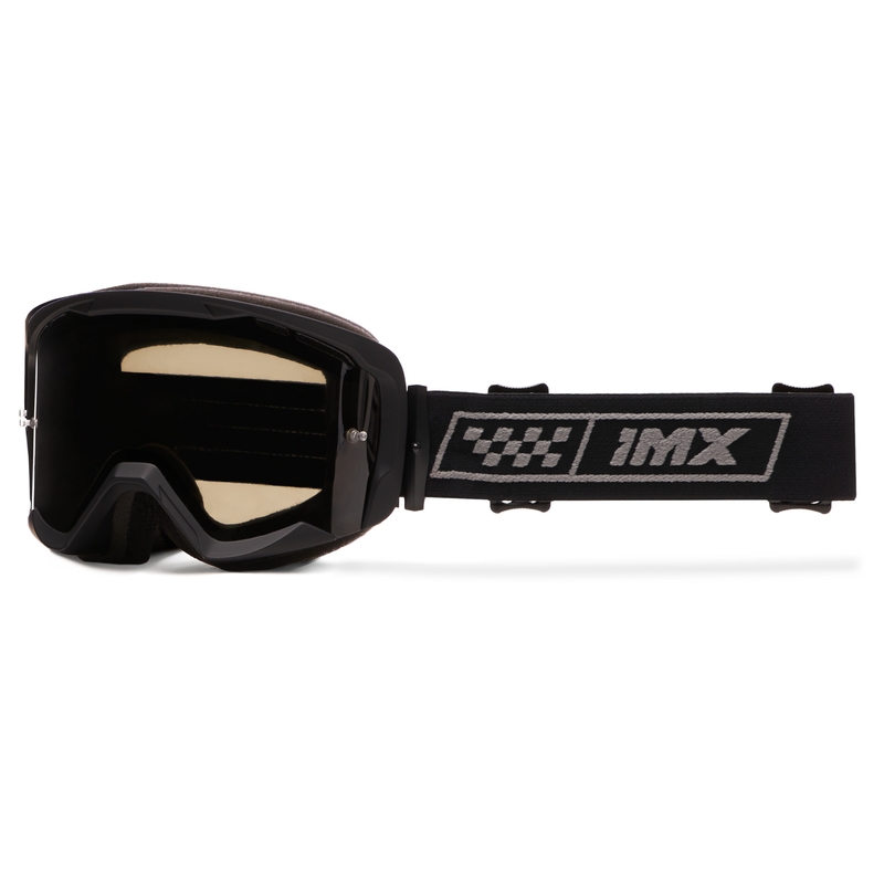 iMX Endurance Race Motorcrossbril zwart en grijs met gerookt plexi