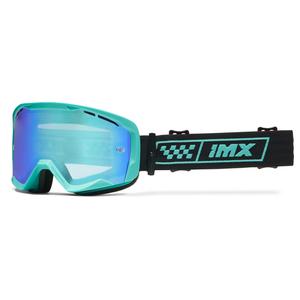 Motorcrossbril iMX Endurance Race turquoise-zwart met iridium plexi