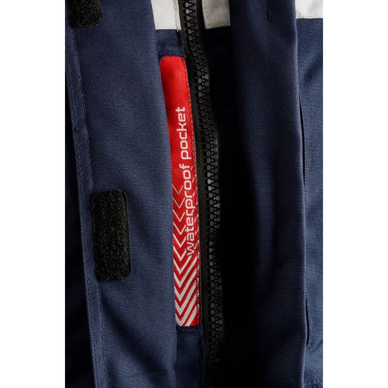 Dames Furygan Apalaches Lady Evo Blauw-Beige-Rood Motorjack