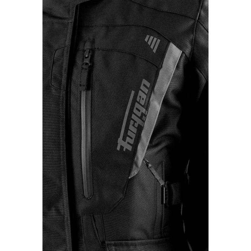 Dames Furygan Apalaches Lady Evo zwart-grijs motorjack
