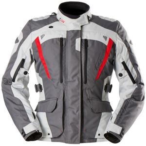 Dames Furygan Apalaches Lady Evo Motorjack grijs-beige-rood