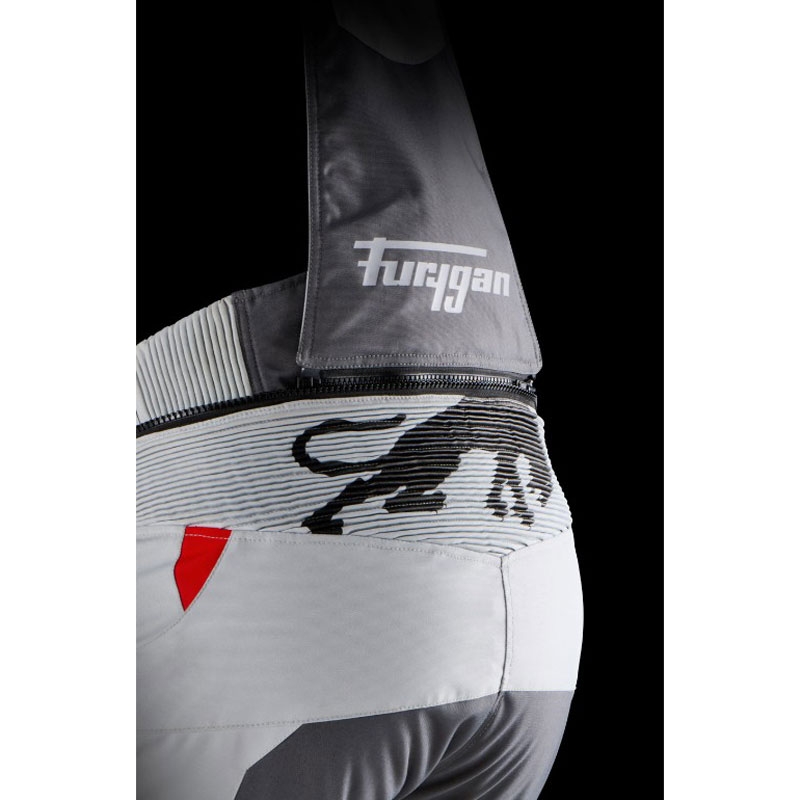 Furygan Killington grijs-beige-rode motorbroek