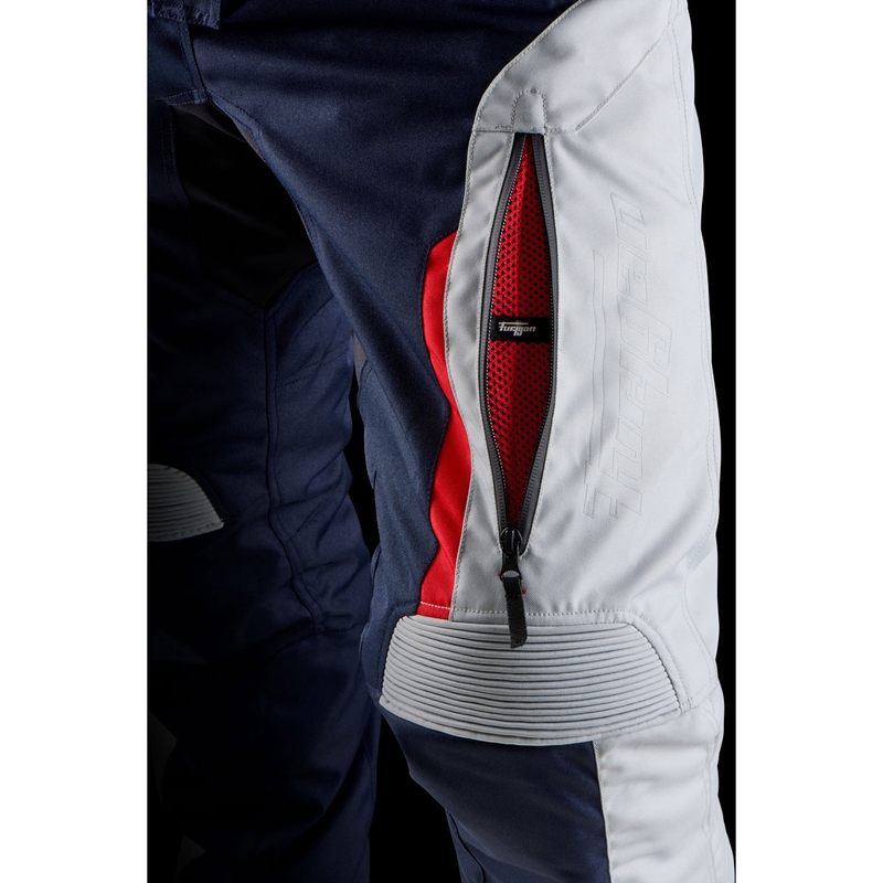 Damesfietsbroek Furygan Killington Lady Blauw-Beige-Rood