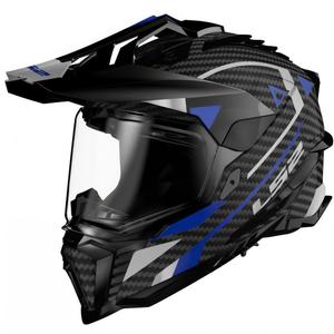 Enduro motorhelm LS2 MX701 C Explorer Adventure blauw
