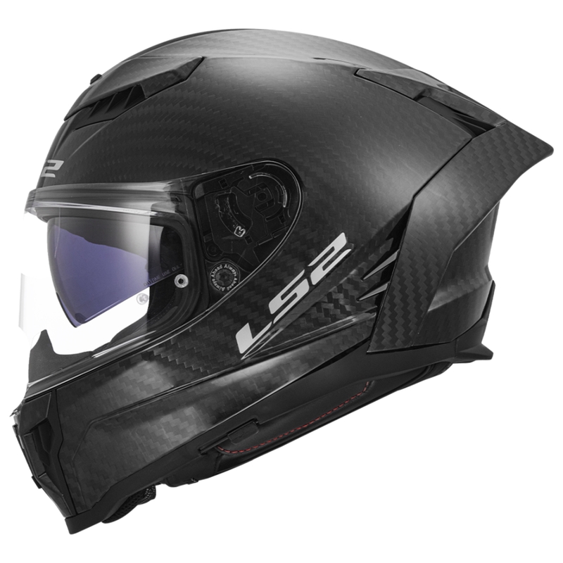 LS2 FF807 Dragon Carbon Integraal Motorhelm matzwart