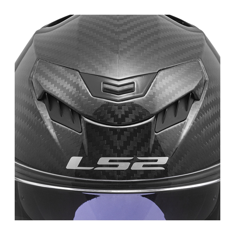 LS2 FF807 Dragon Carbon Integraal Motorhelm matzwart