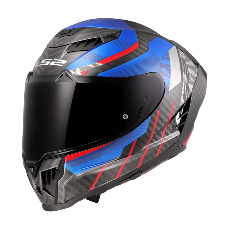 LS2 FF807 Dragon Trax blauw-rode integraal motorhelm
