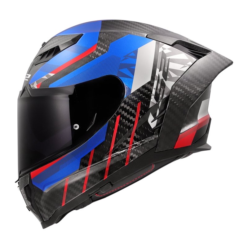 LS2 FF807 Dragon Trax blauw-rode integraal motorhelm
