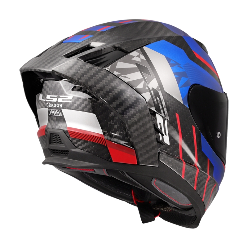 LS2 FF807 Dragon Trax blauw-rode integraal motorhelm