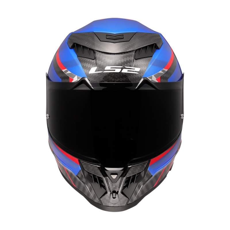 LS2 FF807 Dragon Trax blauw-rode integraal motorhelm