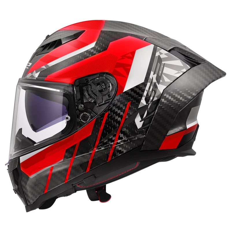Integraal motorhelm LS2 FF807 Dragon Trax rood