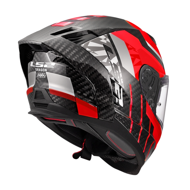 Integraal motorhelm LS2 FF807 Dragon Trax rood