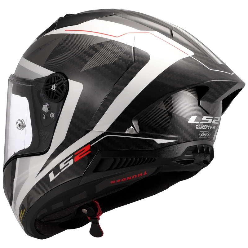 Integraal motorhelm LS2 FF805 Thunder C GP Aero Raute wit-grijs