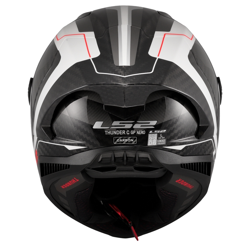 Integraal motorhelm LS2 FF805 Thunder C GP Aero Raute wit-grijs