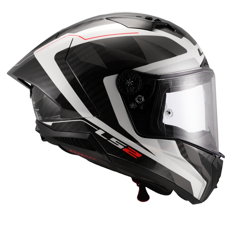 Integraal motorhelm LS2 FF805 Thunder C GP Aero Raute wit-grijs
