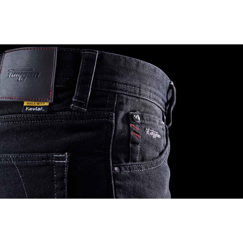 Furygan D12 X Kevlar® rechte motorjeans zwart