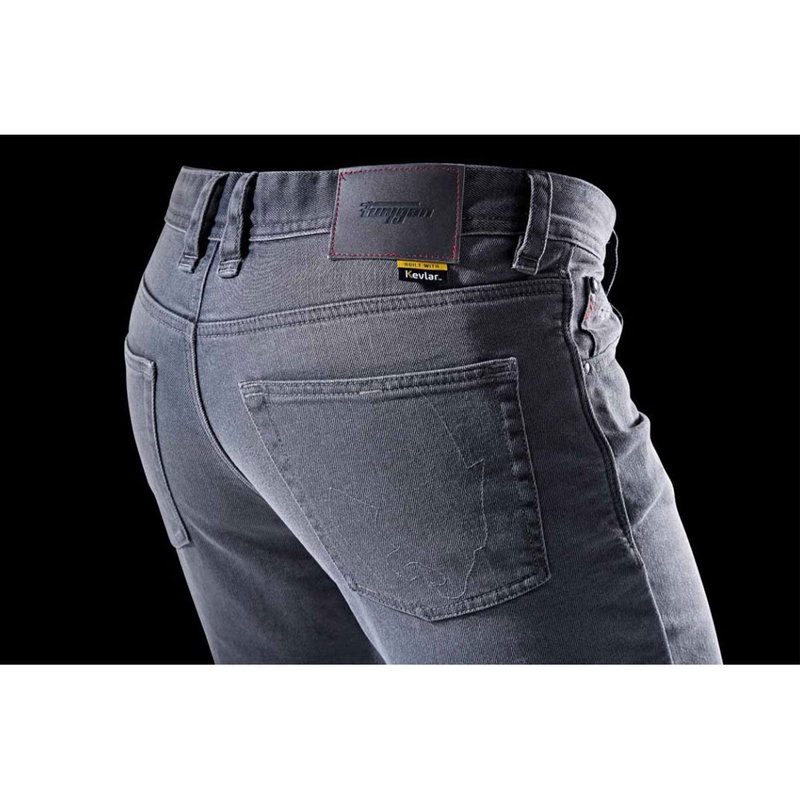 Furygan D12 X Kevlar® rechte motorjeans grijs