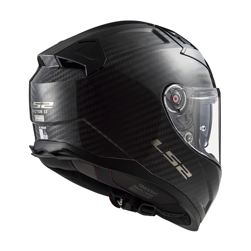 LS2 FF811 Vector II Carbon integraal motorhelm matzwart