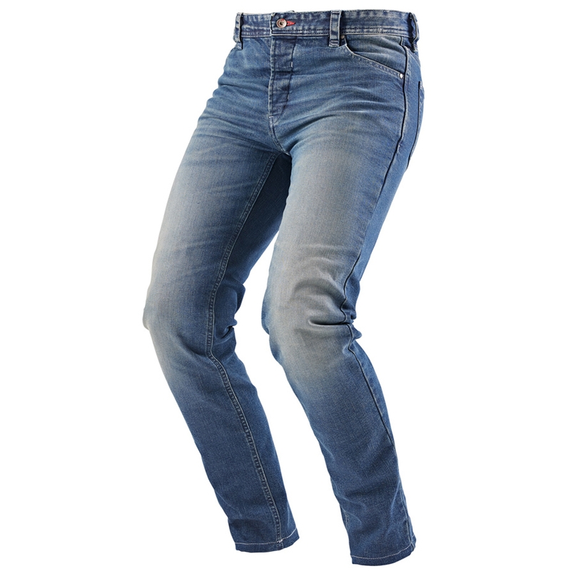 Furygan D12 X Kevlar® rechte motorjeans, gewassen lichtblauw