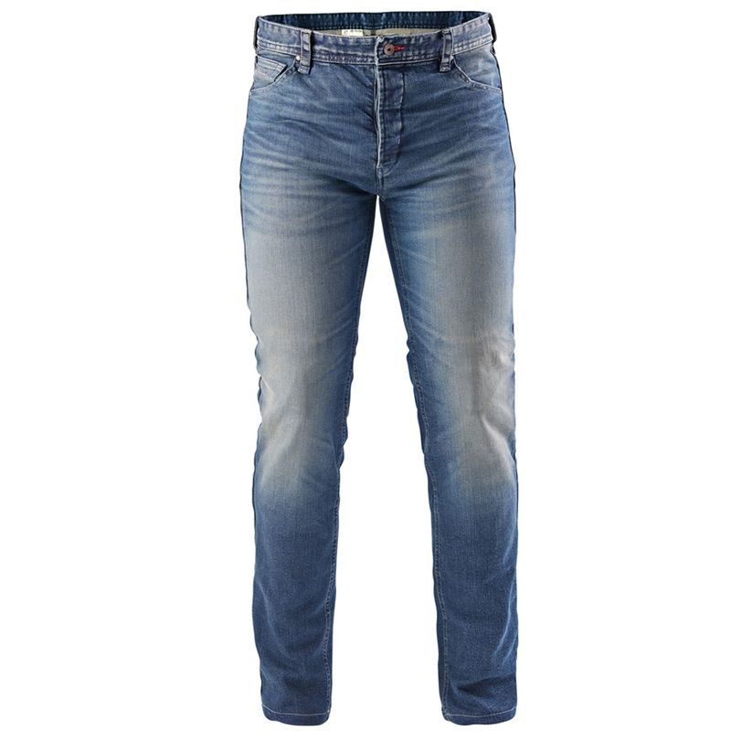 Furygan D12 X Kevlar® rechte motorjeans, gewassen lichtblauw