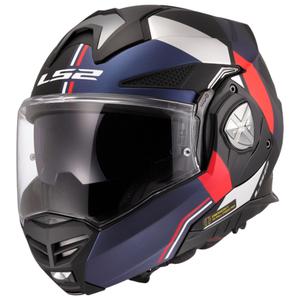 LS2 FF901 Advant X Ultra blauw-rode flip-up motorhelm