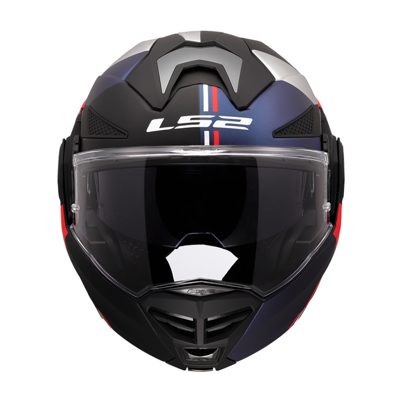 LS2 FF901 Advant X Ultra blauw-rode flip-up motorhelm