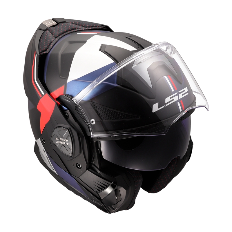 LS2 FF901 Advant X Ultra blauw-rode flip-up motorhelm