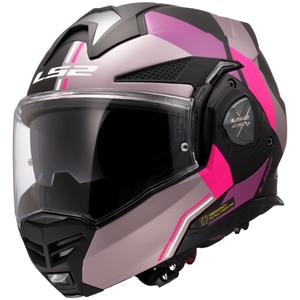 LS2 FF901 Advant X Ultra grijs-paarse opklapbare motorhelm