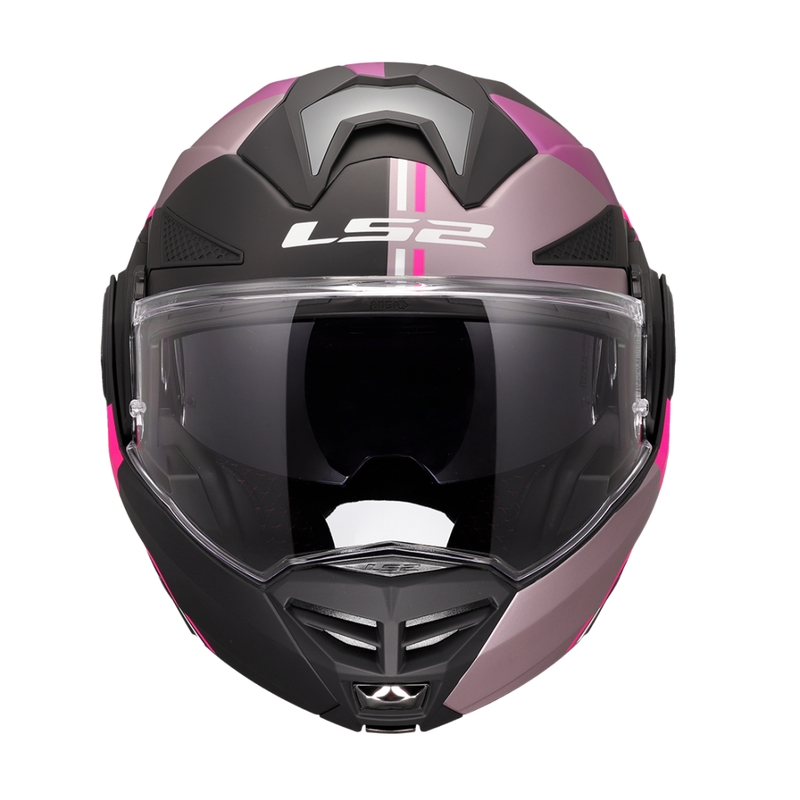LS2 FF901 Advant X Ultra grijs-paarse opklapbare motorhelm