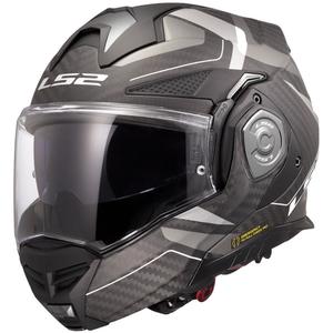 LS2 FF901 Advant X C Horizon zilvergrijs opklapbare motorhelm