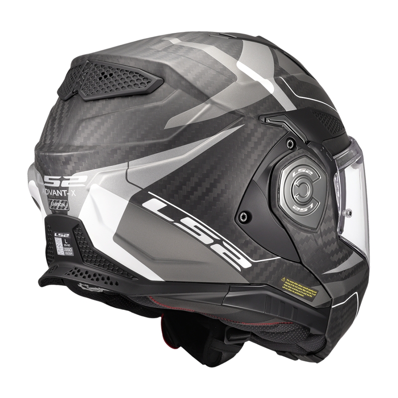 LS2 FF901 Advant X C Horizon zilvergrijs opklapbare motorhelm