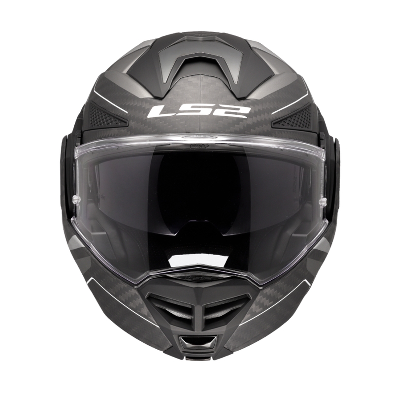 LS2 FF901 Advant X C Horizon zilvergrijs opklapbare motorhelm