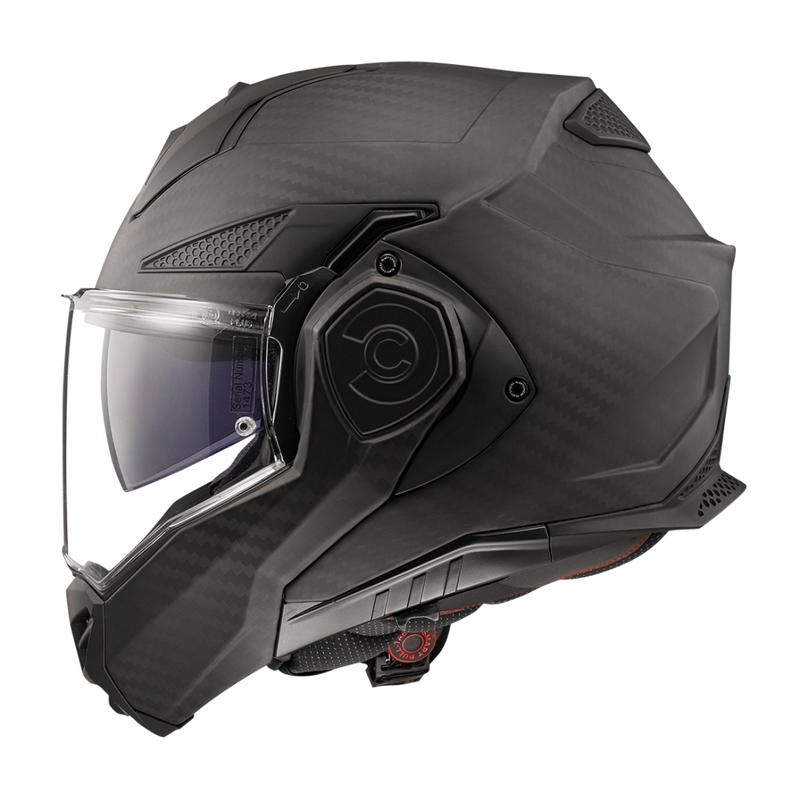 LS2 FF901 FF901 Advant X Solid Carbon Motorcycle Flip Helm Mat Zwart