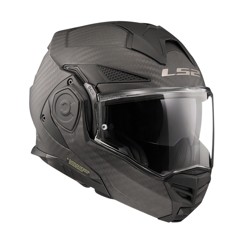 LS2 FF901 FF901 Advant X Solid Carbon Motorcycle Flip Helm Mat Zwart