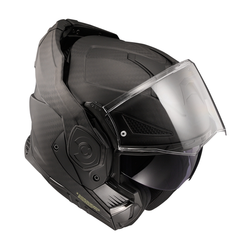 LS2 FF901 FF901 Advant X Solid Carbon Motorcycle Flip Helm Mat Zwart