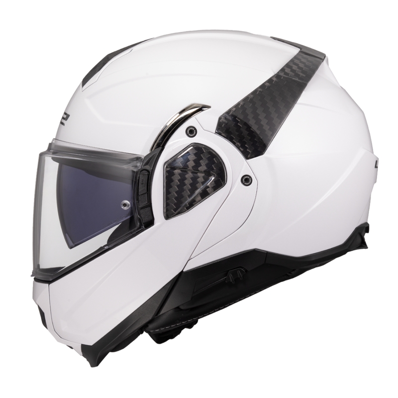 Opklapbare motorhelm LS2 FF910 Advant II effen wit