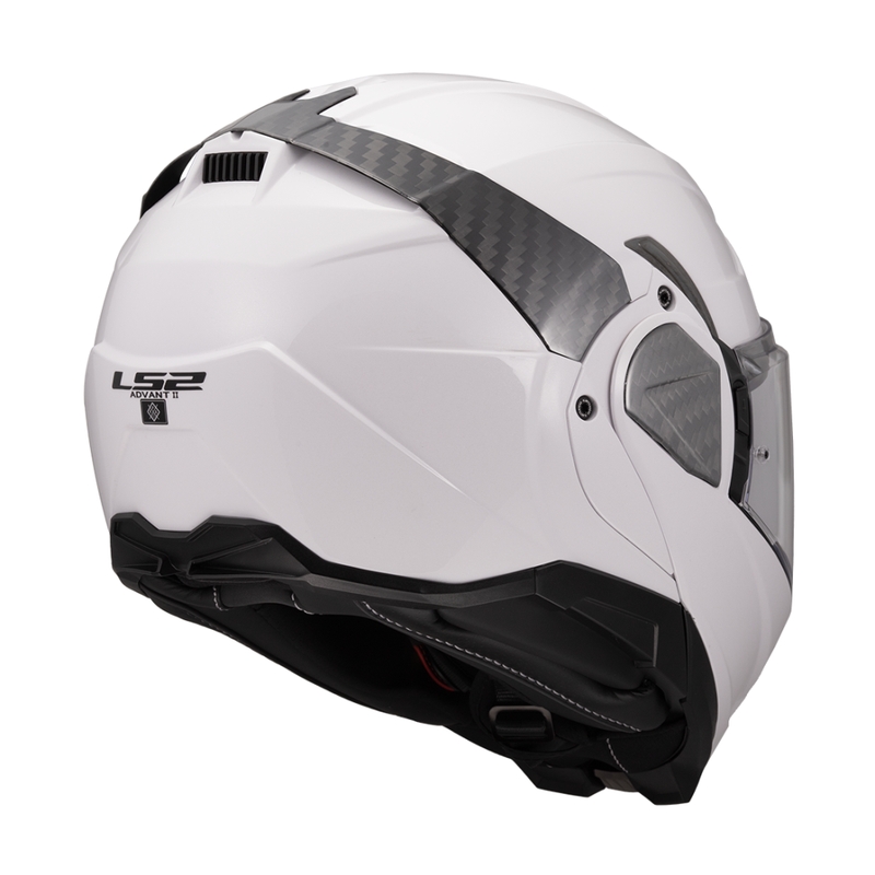 Opklapbare motorhelm LS2 FF910 Advant II effen wit
