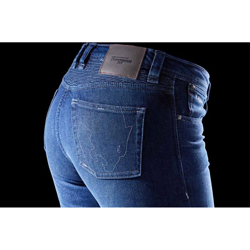 Dames Furygan Purdey Evo Slim Blue Motorcycle Jeans