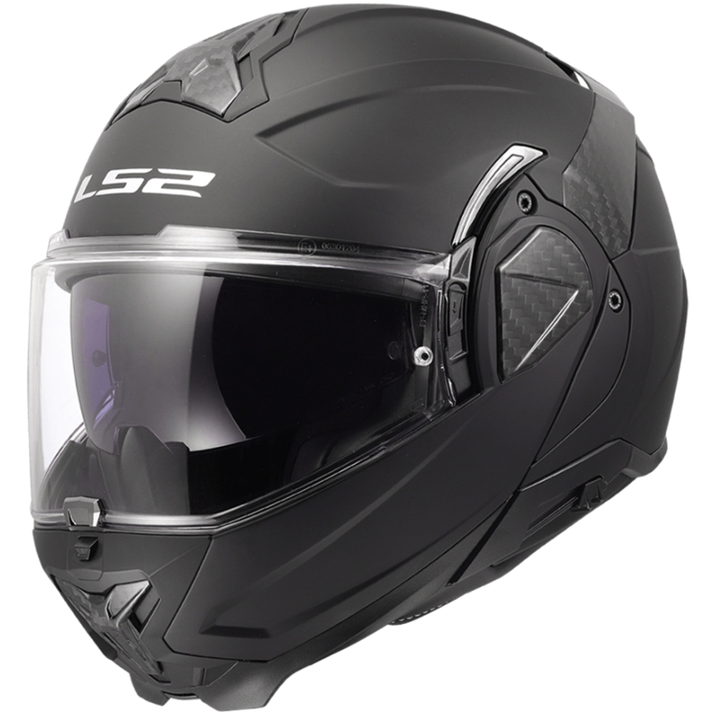 LS2 FF910 Advant II Solid Matzwart Opvouwbare Motorhelm