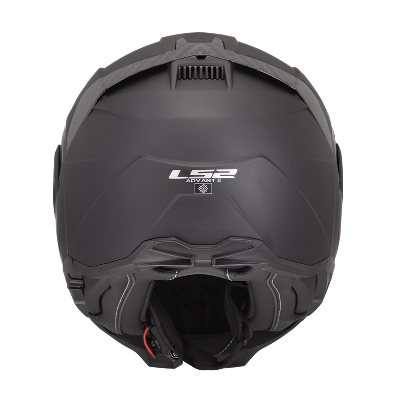 LS2 FF910 Advant II Solid Matzwart Opvouwbare Motorhelm